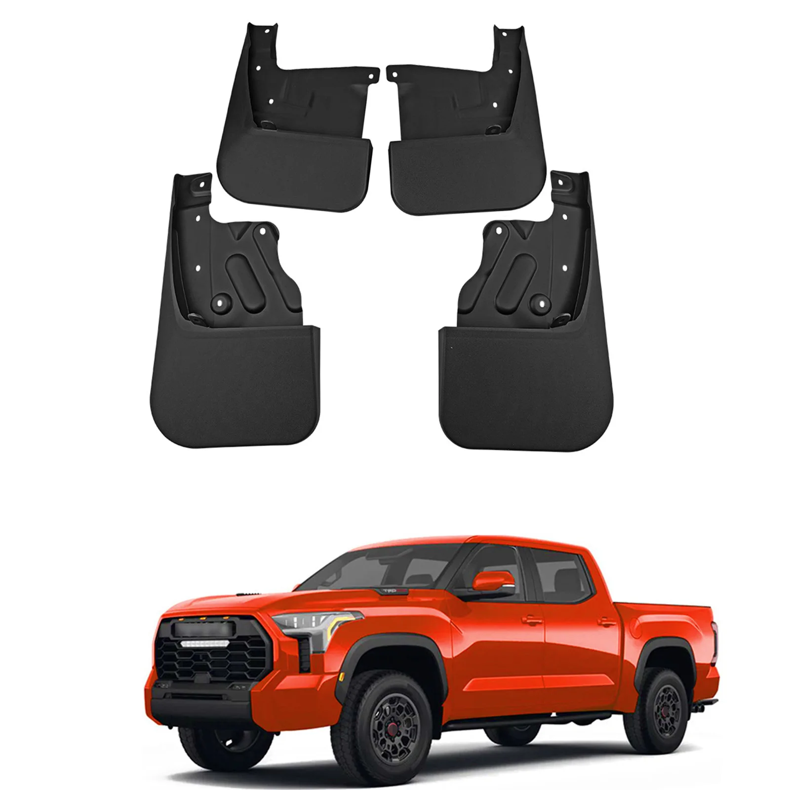 

for Toyota Tundra Car Mud Flaps 2022 2023 Mudguard Splash Guards Fender Front Rear Mudflaps Exterior Accessories 4PCS