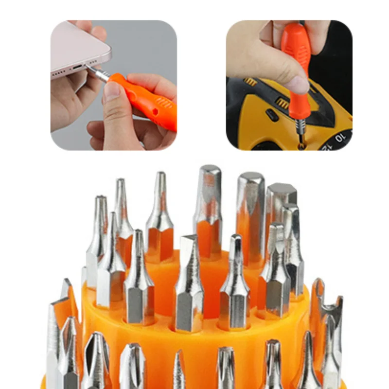 

Универсальный набор отверток 31-в-1; Универсальный набор инструментов со съемной ручкой и противоскользящей ручкой