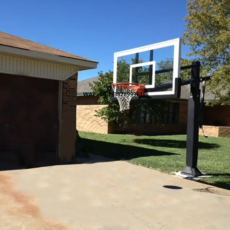 

Low Price High Quality Basketball Goal Height Adjusted Backboard Stand Basketball Court Black Red or Customized 150-3050mm