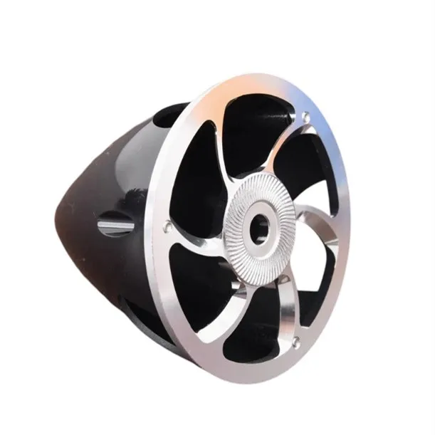 Piezas de hélice giratoria de 3 hojas de 82MM, parte inferior de aluminio CNC de plástico para avión RC, piezas de bricolaje, accesorios de pasatiempos, 1 Uds.
