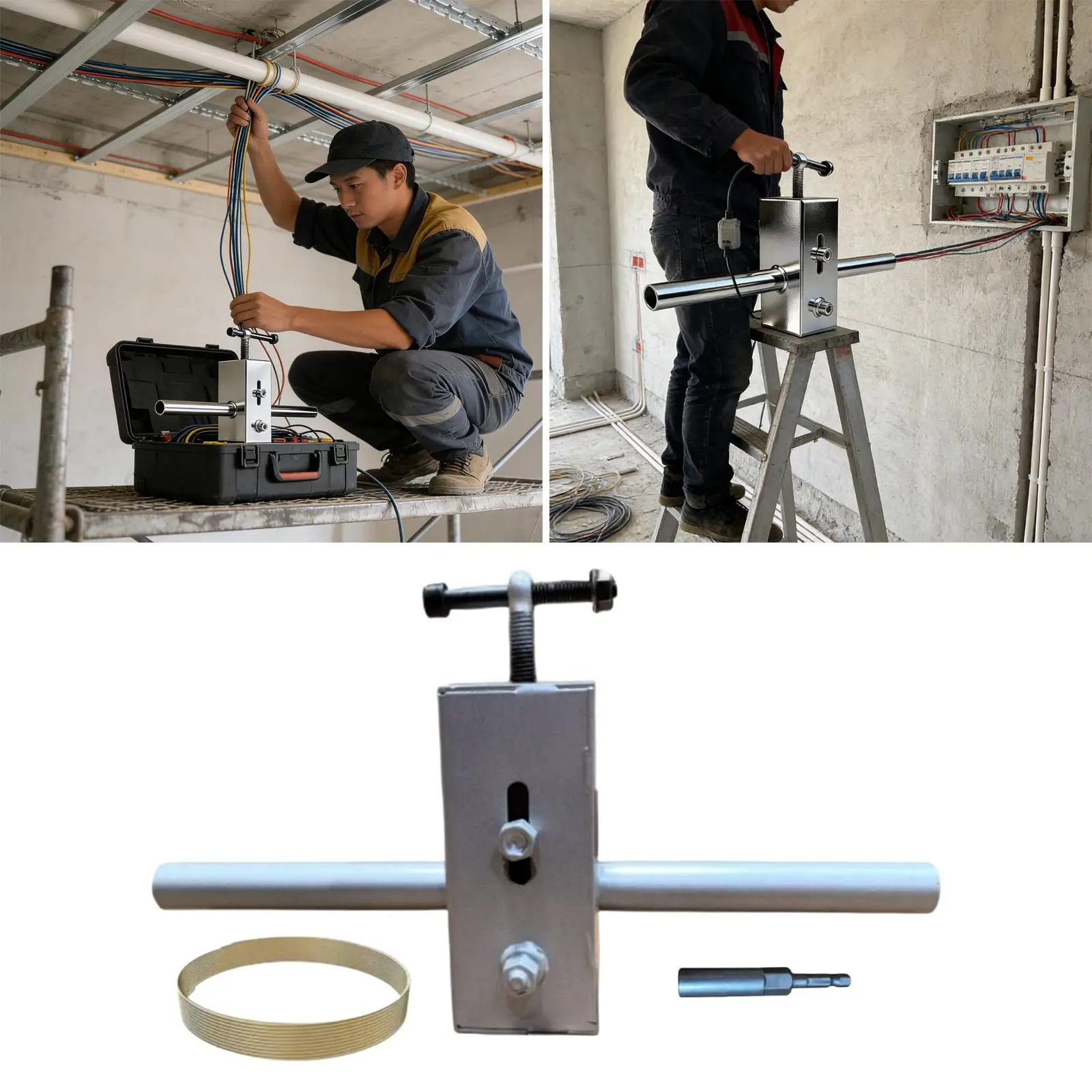 Universal Cable Pulling Tool Wall Wiring Machine for Quick Electric Wire Threading in Home and Construction Tasks