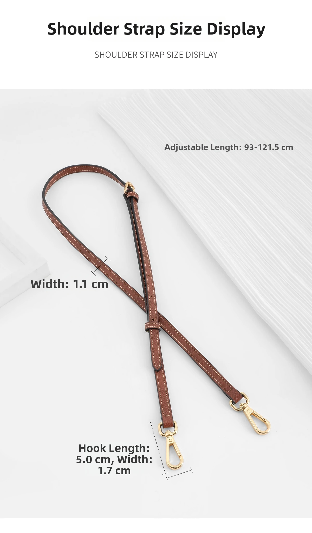 Genuine Leather Shoulder Strap Fit For Longchamp Mini Le Pliage Punch Free Crossbody Bag Strap Accessories