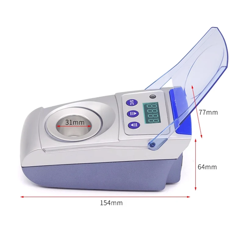 Single Slot Dental Digital Wax Melting Electric Paraffin Waxes Immersion Heating Dipping Melter Pot