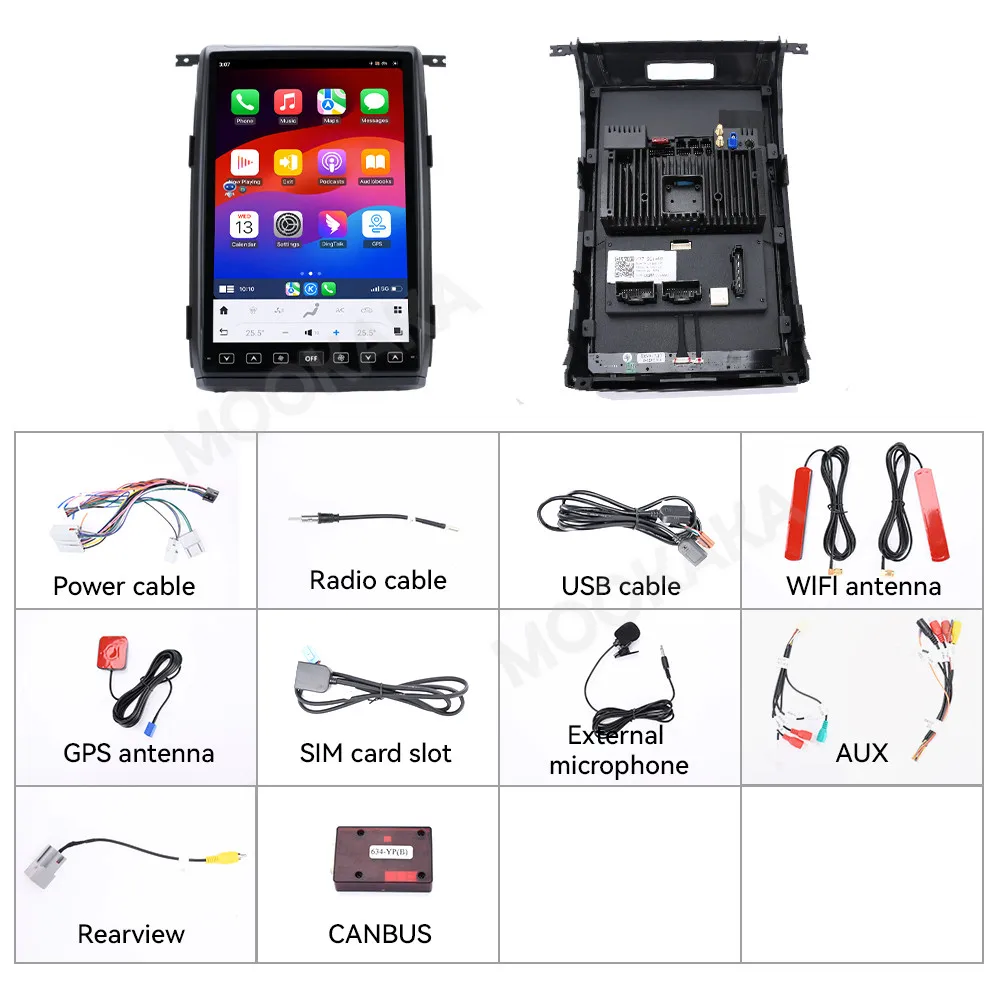 14.4 Inches Android Qualcomm Vertical Screen Car Radio For Ford F150 2009-2012 Car Stereo Audio Dvd Stereo Player Carplay GPS BT