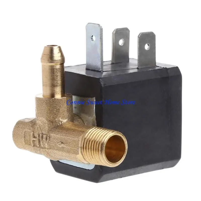 LXAF Cannula N/C AC 230V 8 Brass Steam Air Generator Water Solenoid for Valve Cof