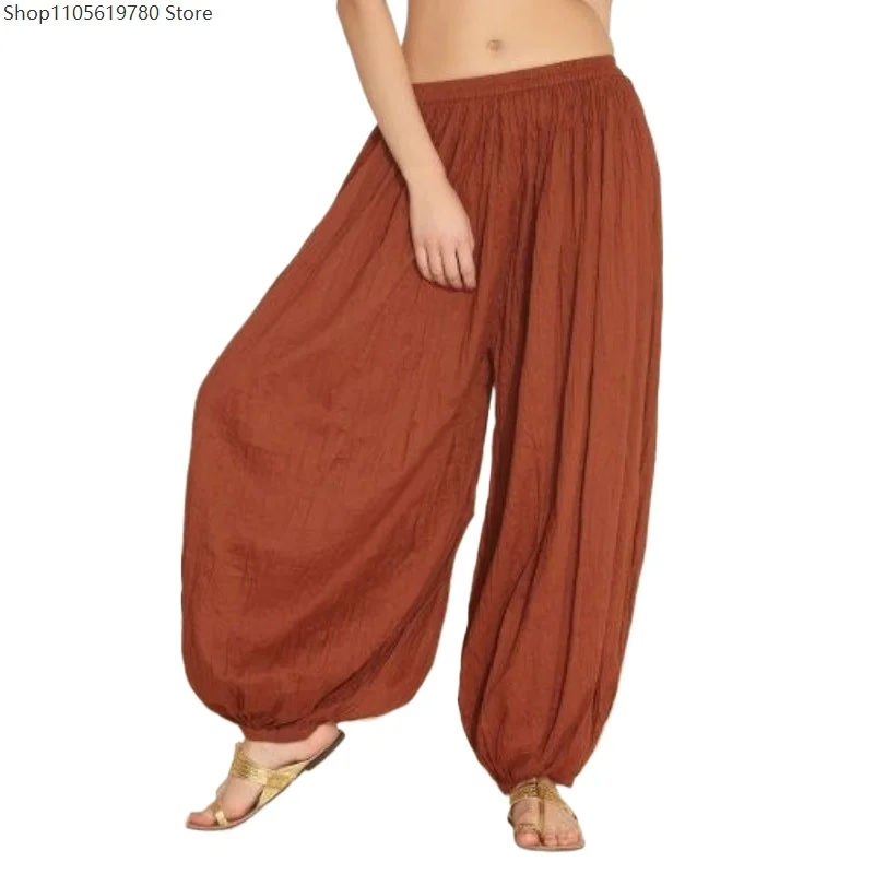 Letnie damskie spodnie typu haremki, plus size, jednolite, sportowe, luźne, w stylu hippie, do ćwiczeń, spodnie dresowe, damskie, rozmiary S-5XL