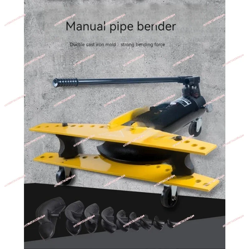 Hydraulic Pipe Bender Manual Bending Machine Galvanized e Iron Tube Steel Pipe Bending Tool 10T