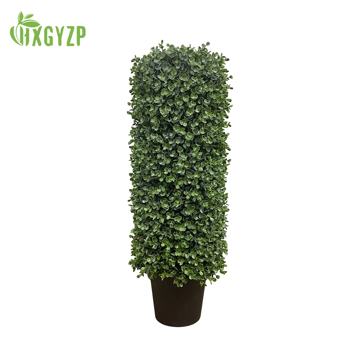 

HXGYZP Artificial Eucalyptus Leaf Cylindrical Plant Potted With Plastic Flowerpot Home Decor Office Garden Outdoor Courtyard