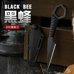 2024new Neck knife mini halterneck knife EDCkydex sheath portable tactical knife outdoor new