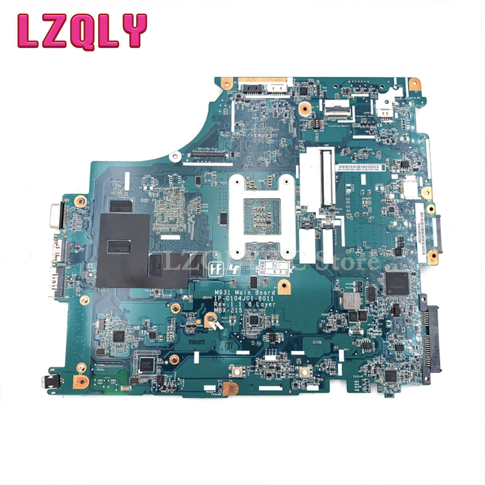 LZQLY For Sony VPCF PCG-81114L VPCF1 A1783601A MBX-215 M931 1P-0104J01-8011 Laptop Motherboard PM55 S988A Free CPU Mainboard