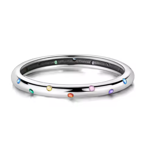 Original 925 Sterling Silver Candy Heart Ring For Women Girls Jewelry Birthday Anniversary Gifts