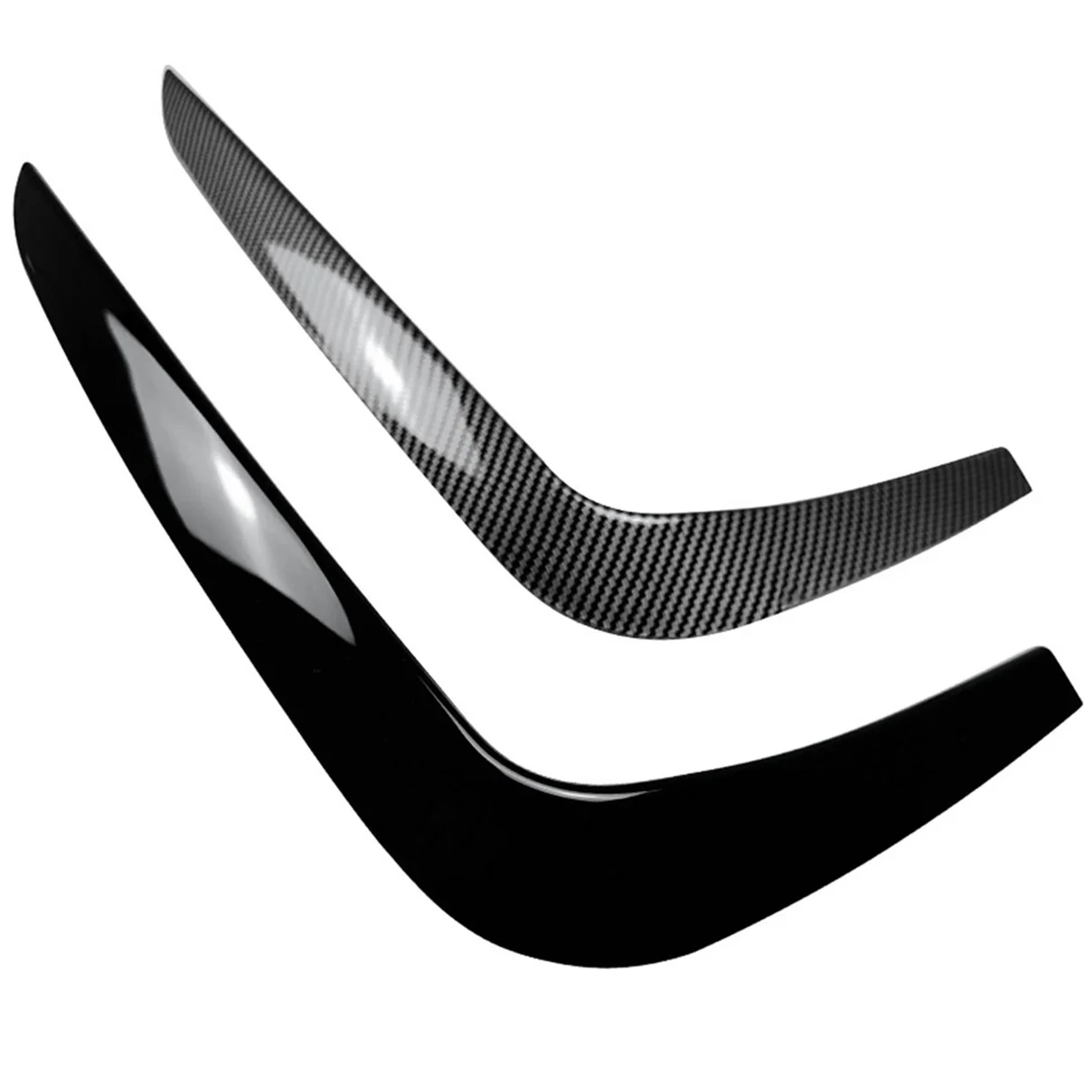 Car Front Bumper Lip Splitter Spoiler Strips for BMW 2 Series F22 F23 M Sport 2015-2019 Air Knife Trims Gloss Black