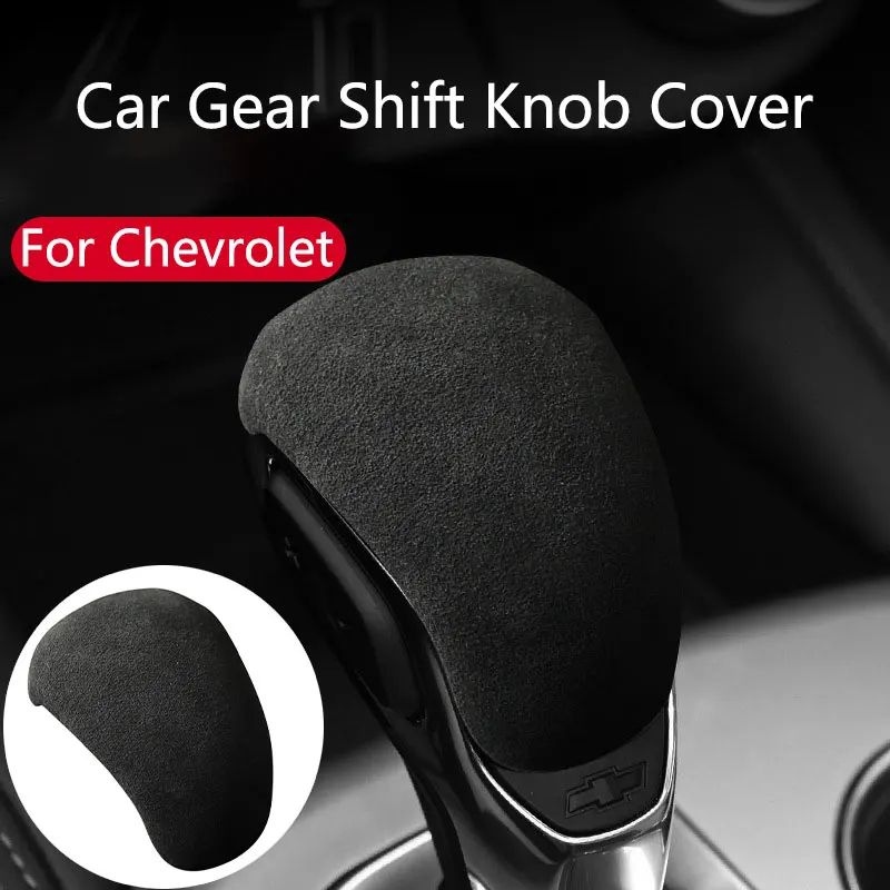 

Suede Car Gear Shift Knob Cover Protective Shell For Chevrolet Trailblazer Trax Malibu XL Equinox Auto Spare Parts Accessories