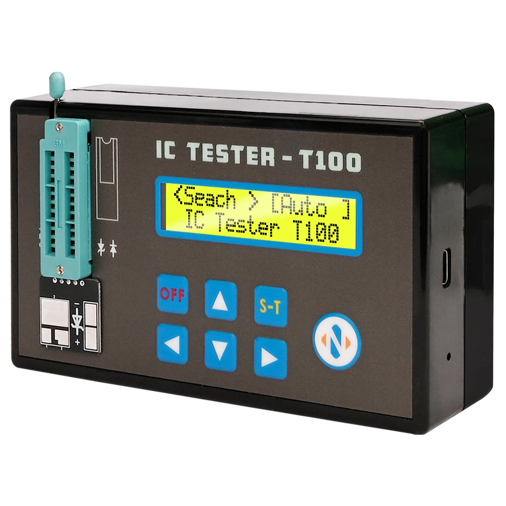 NEW High Precision Handheld Rechargeable LED Digital IC Tester | Transistor Diode Triode Chip Detector
