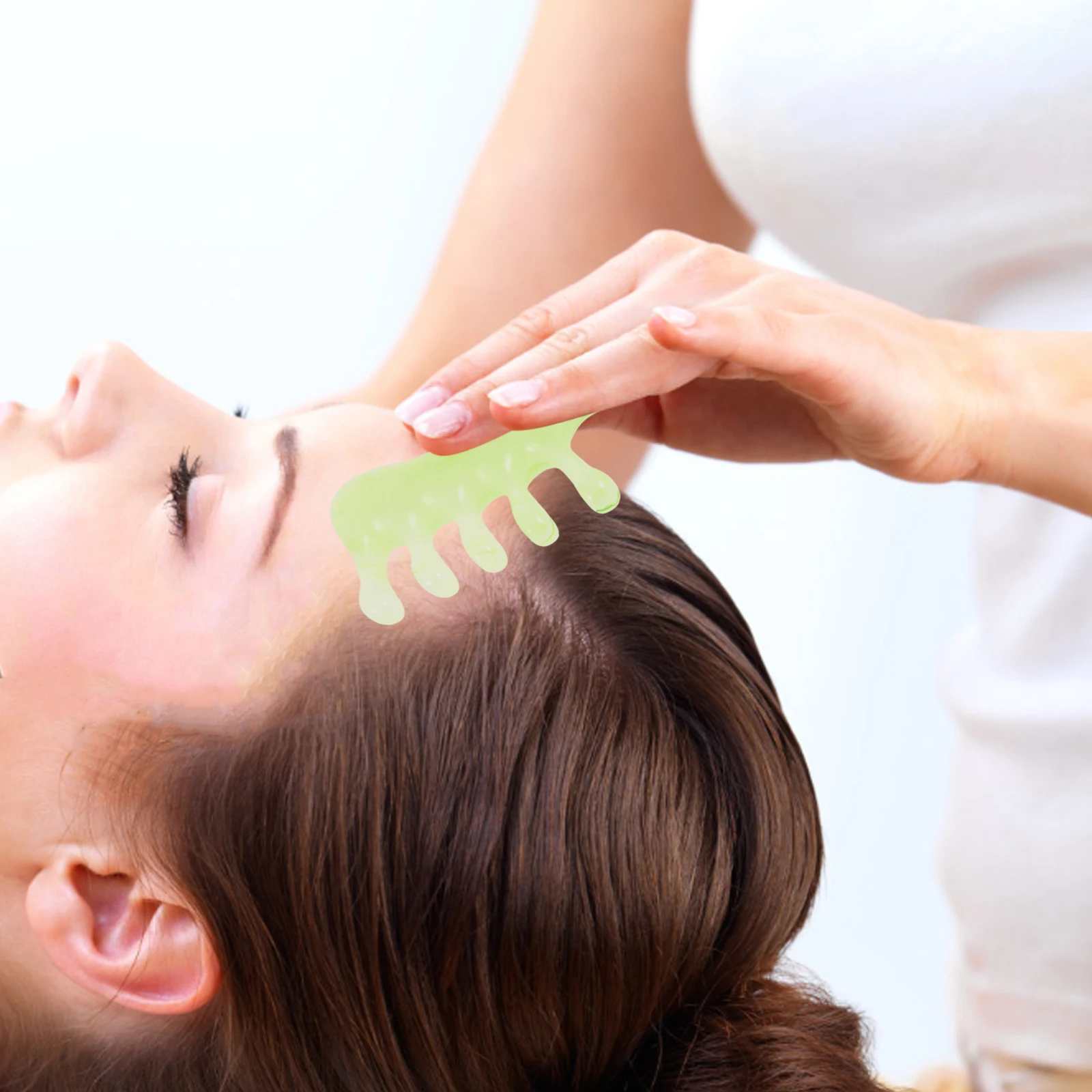 

Head Massage Comb Resin Gua Sha Scalp Tool Portable Lightweight Therapy Hair Massager Scalp Guasha Comb
