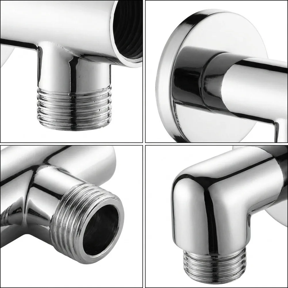 Copper Shower Bracket for Wall Mounting with Screws Compatible with 4 Inch or 6 Inch Standard Shower Hose Threads