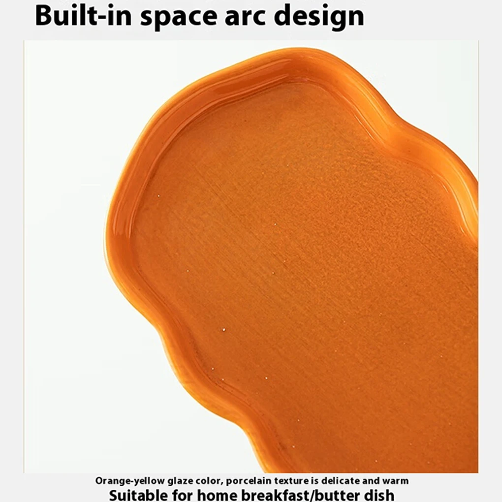 Pumpkin-Shaped Snack Plate – Halloween Centerpiece Autumn Fall Kitchen Tray – Serving For – Thanksgiving, Autumn Decor