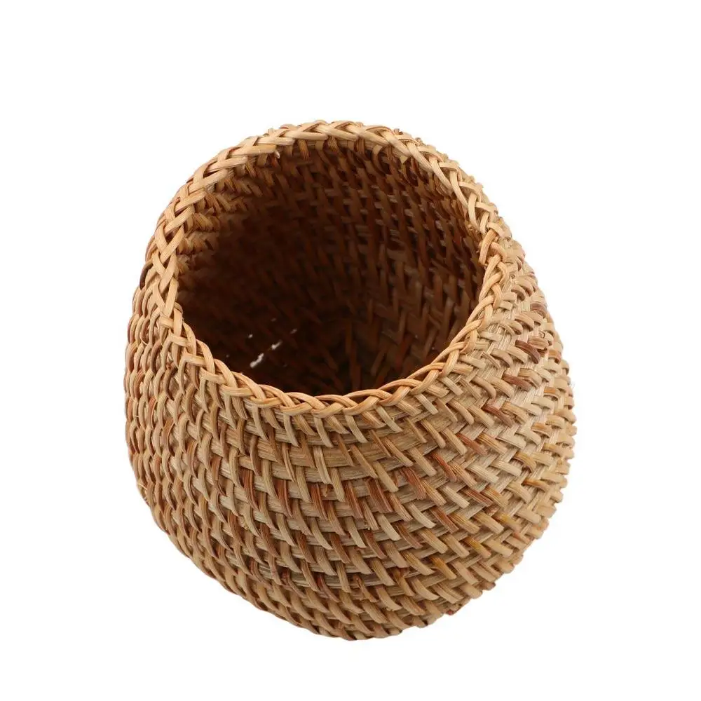 

Stationery Storage Wood Vine Rattan Pen Holder Cosmetic Holder Large Capacity Hand Woven Pen Holder Minimalism Multifunctional