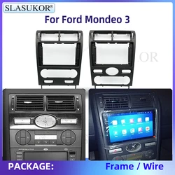 9 Inch For Ford Mondeo 3 2004-2007 Car Radio Panel Dash Kit Install Console Bezel Adapter Plate Frame Accessories With Wire
