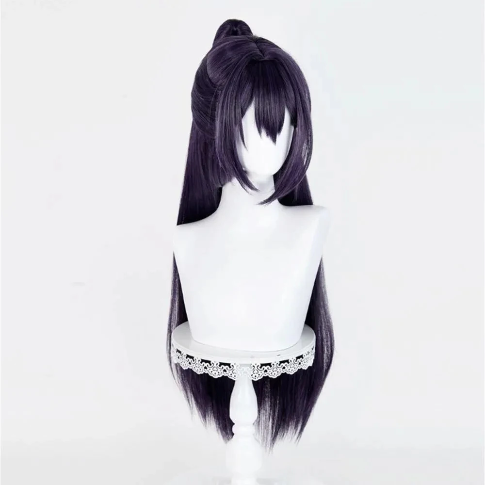 Game Hong Lu Cosplay Pruik Paars Mannen Vrouwen Lang Haar Hittebestendige Synthetische Volledige Pruik Halloween Party Prop