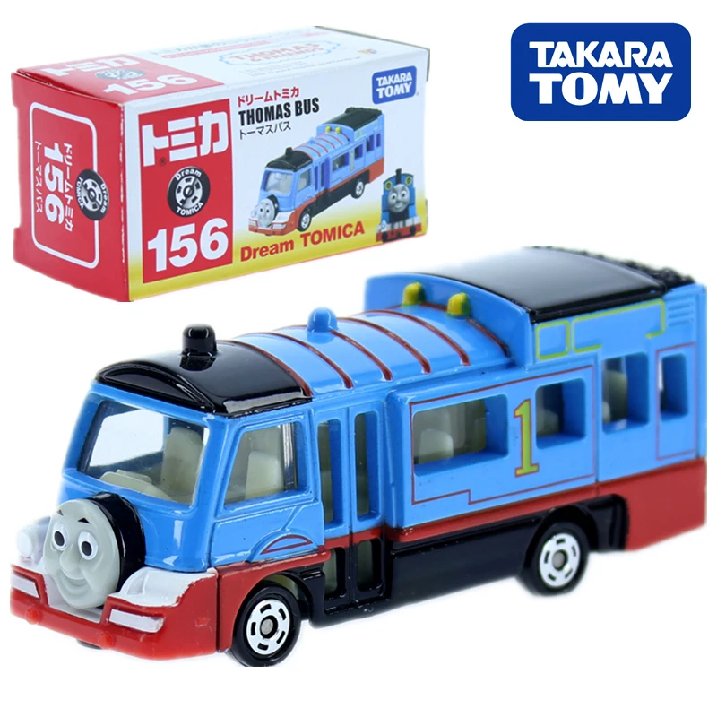 Sonho tomica série thomas bus no 156 mini carro figura modelo clássico animação periférica limitada colecionável meninos brinquedos crianças presente