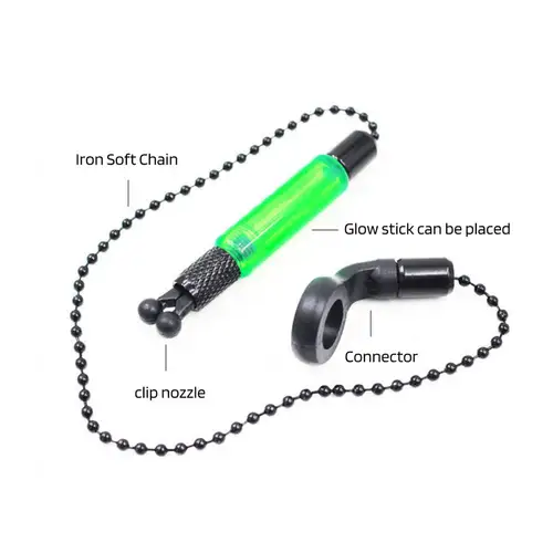 낚시꾼용 내구성 낚시 바이트 알람, 휴대용 경량 낚시 바이트 알람 체인, 잉어 민물 낚시 스윙어 행어 