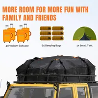 600D/420D 120x90x44cm Large Waterproof Roof Bag Rooftop Luggage Carrier Black Storage Cube Bag Travel SUV Van For Cars Body Kit