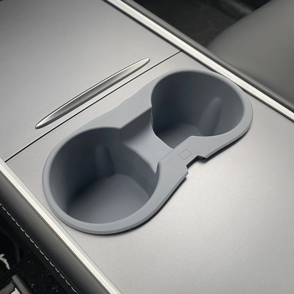 Portabicchieri per Tesla Model 3/Y 2021-2024, per accessori interni auto Tesla Slot per Console centrale Clip limite di slittamento acqua in Silicone