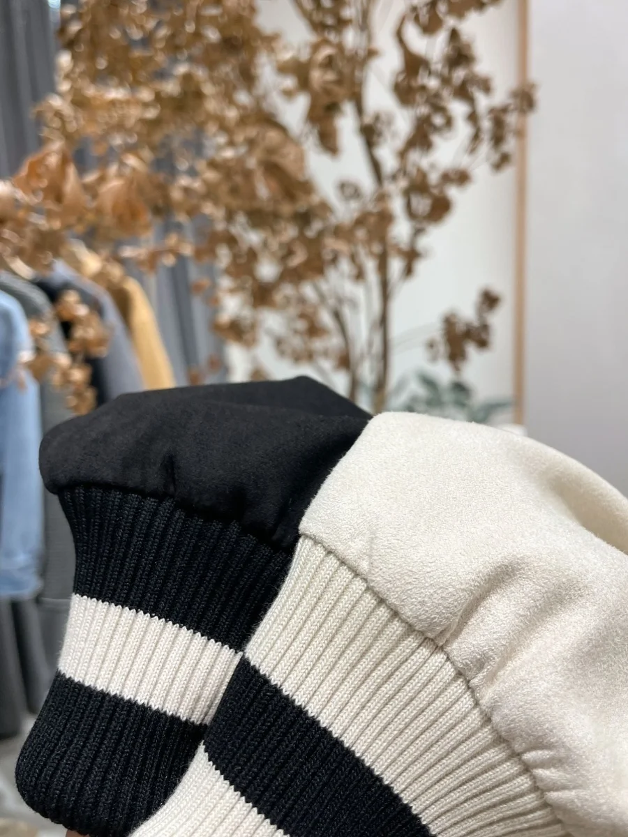 

Authentic Nolara Suede Baseball Jaet Spring 2025 Casual Outerwear Collar Long Sve Women's Commute Sle