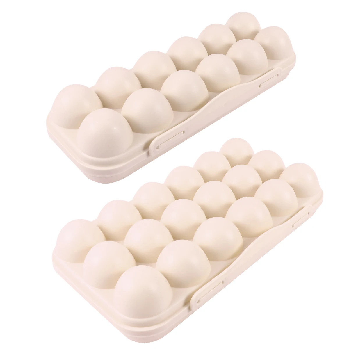 

Holder Storage Box Kitchen Egg Tray Organizer Durable PP Material Stackable Save Space Egg Container Refrigerator Accessories