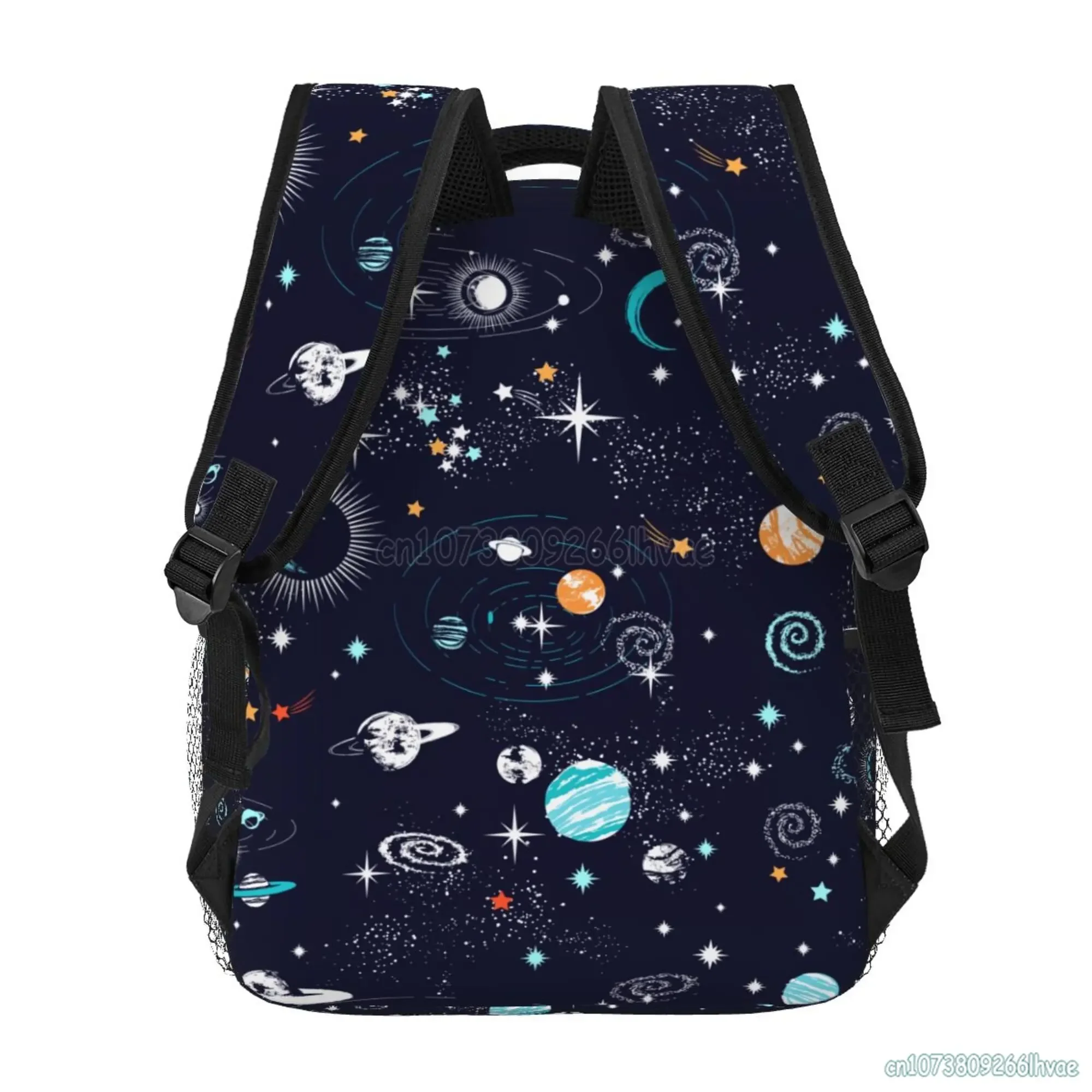 Toddlers Space Planet Pattern Students School Bags for Boys Girls Cute Travel Backpacks Unisex Softback Laptop Backpack
