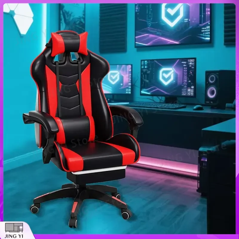 

Premium Ergonomic Gaming Chair with Lumbar Support and Adjustable Height for PC Gamers Office Work Racing Style Computer