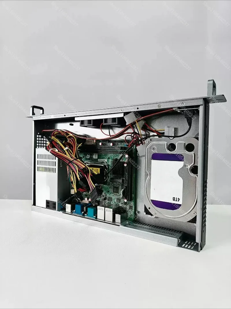 1U Industrial Control Chassis Short 250 Deep Aluminum Panel for ITX Main Board 170x170 Rack Server Mini Wall Mount Silent