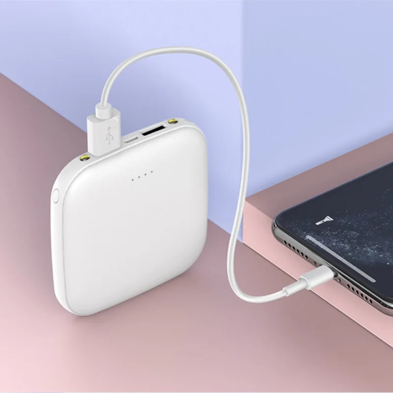 Power Bank Mini 20000mAh, pengisi daya portabel USB ganda untuk iPhone 15 X Xiaomi Samsung Powerbank dengan lampu LED, Pak baterai eksternal