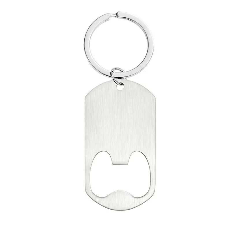 Tool Card Stainless Steel Keychain Multifunctional Bottle Opener Key Ring Chain Hexagon Pendant Portable Screwdriver Wholesale