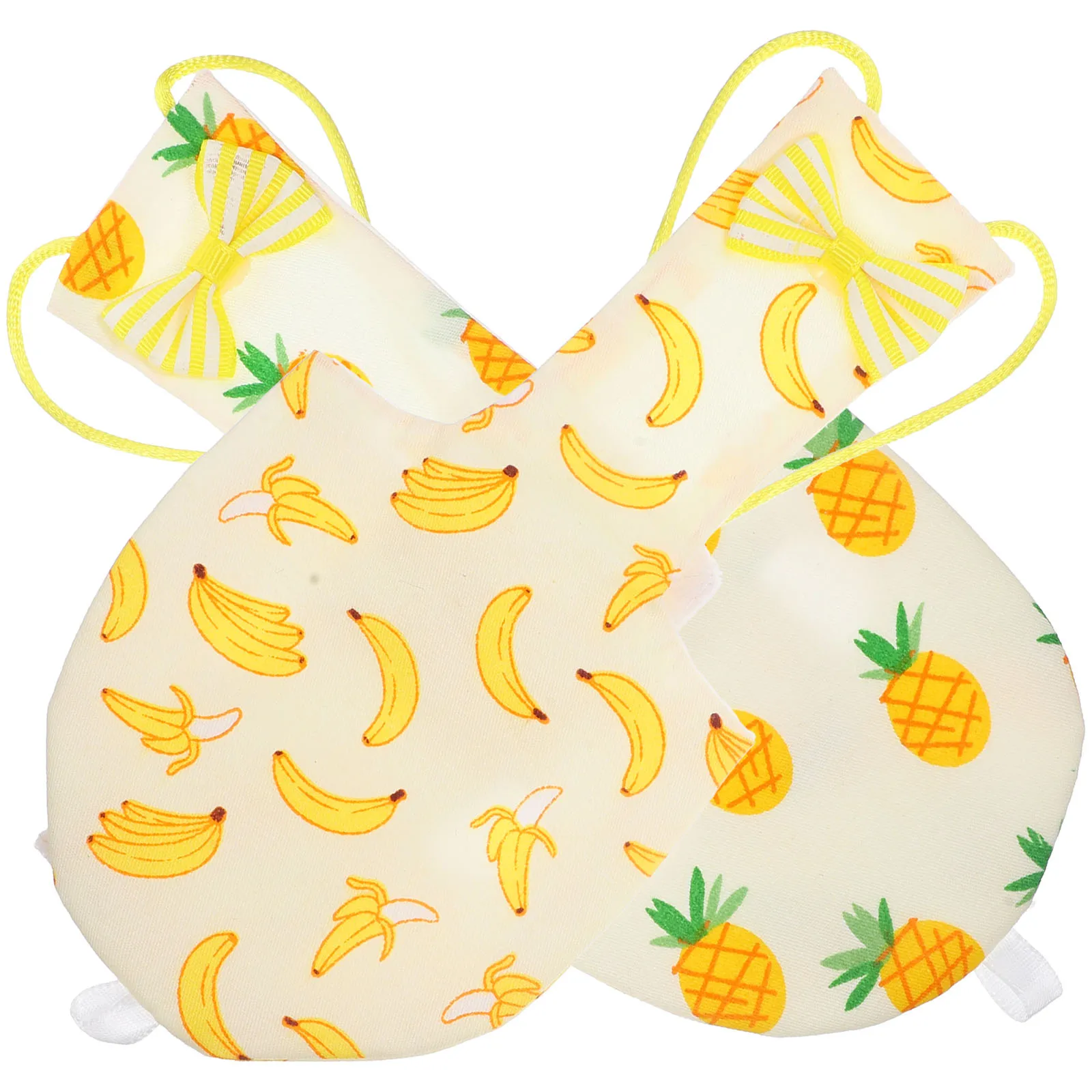 

2 Pcs Diapers L Size Banana Pigeon Clothing Pigeon Nappy Pineapple Print Flight Suits Pet Supplies Accessories