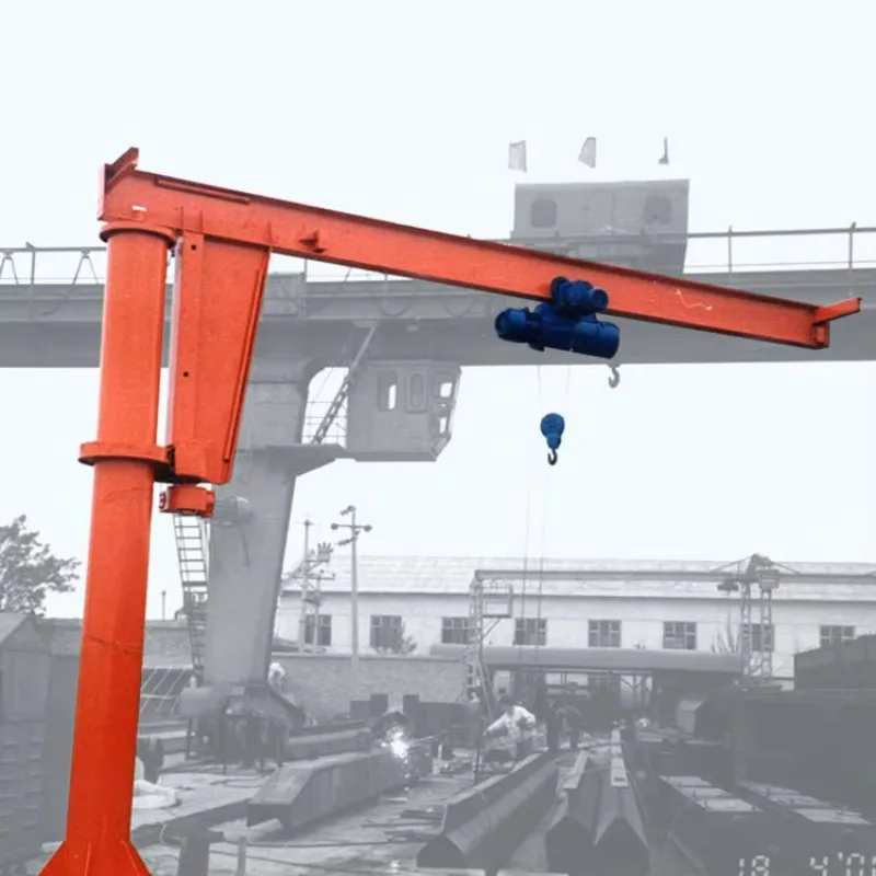 Jib Crane with Variable Boom Length 2 to 6 Meter CE Certified Jib Crane for Workshop Lifting