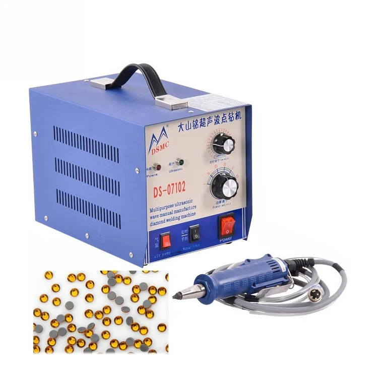 Factory Manufacturing Ultrasonic Rhinestone Machine for Rhinestone Decorated Fabric Bags Clothes Shoes