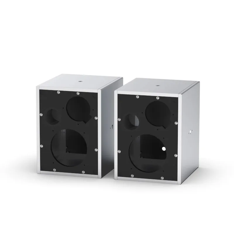 

BRZHIFI aluminum speakers Enclosure Box Electronics Treble bass Home Audio Stereo empty box aluminum speakers shell one pair