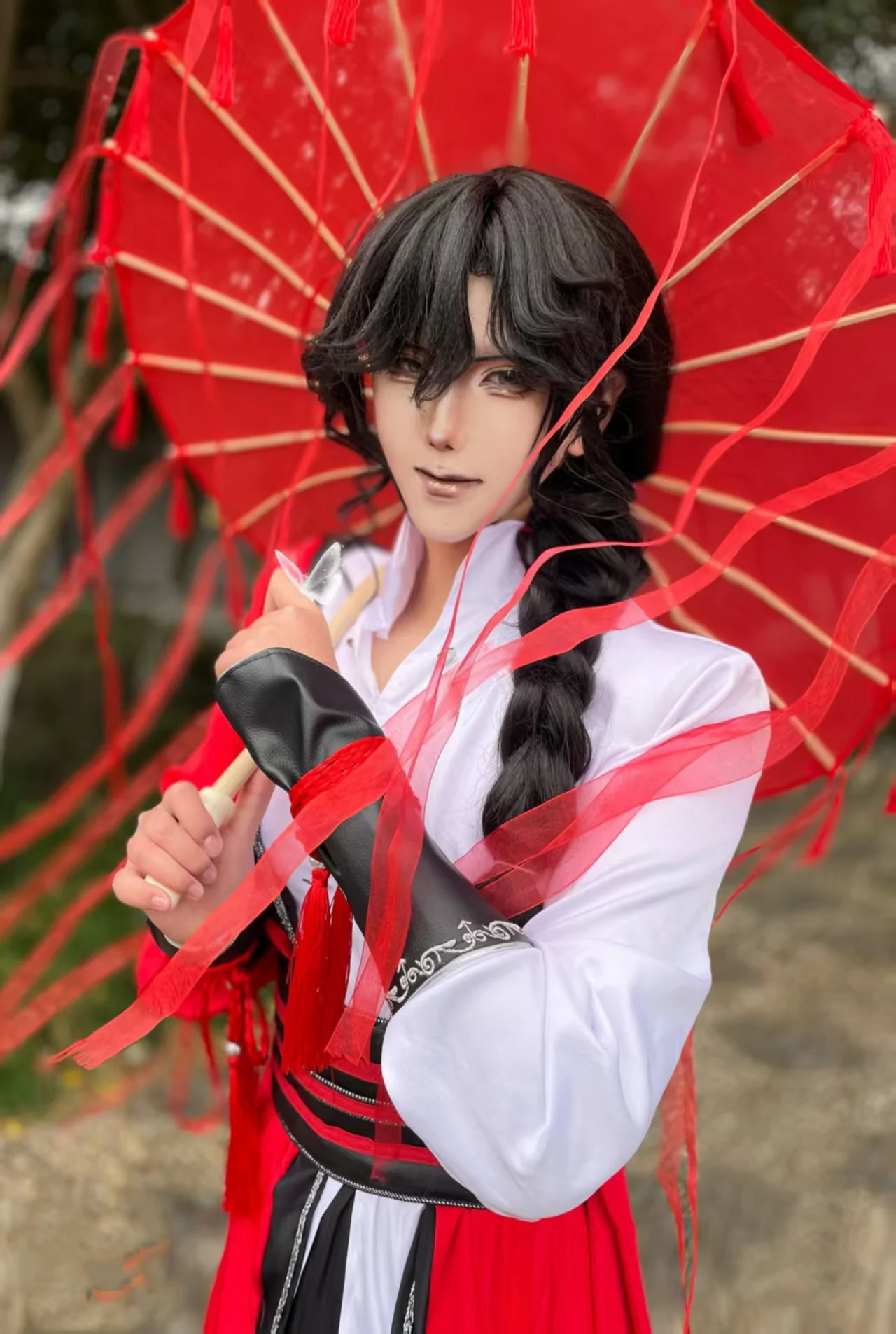2026 Anime Heaven Official's Blessing Hua Cheng Cosplay Kostüm-Set Tian Guan Ci Fu Jugend Halloween Party Outfit