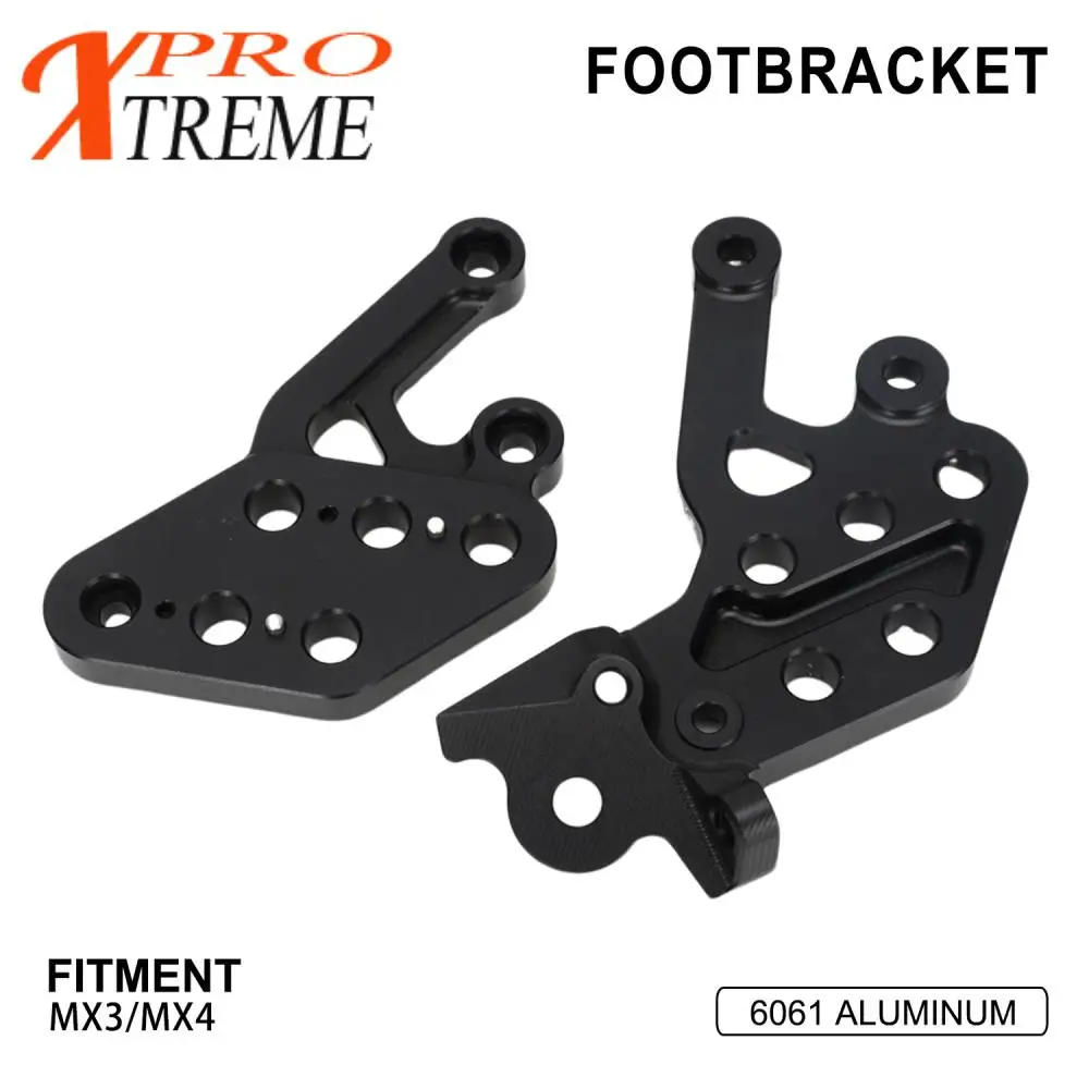 

Motorcycle Foot Pegs Rests Bracket Assembly For Talaria Sting MX3 Talaria Sting MX4 lectric 6061 Aluminum Dirt PIT Bike black