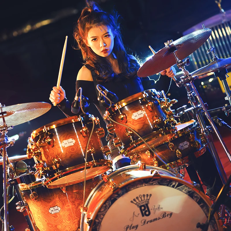 

High Quality Electric Drum Set Mesh Head 5 Drums 3 Cymbals Electronic Drum Kit For Kids Students Practice