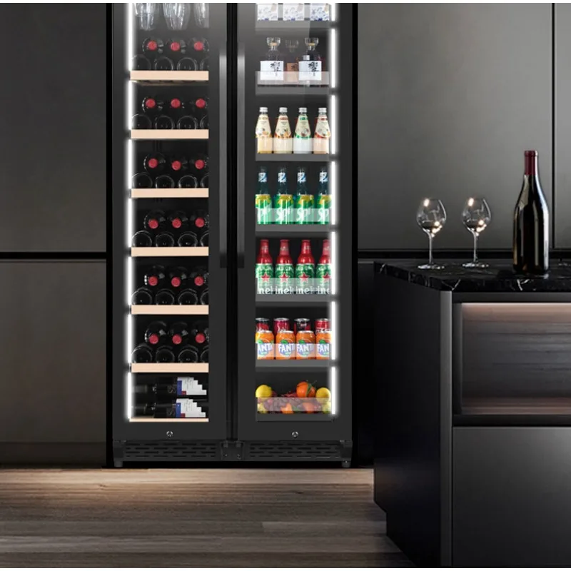 constant temperature wine cabinet, embedded household ice bar, tea and beverage sake refrigerator