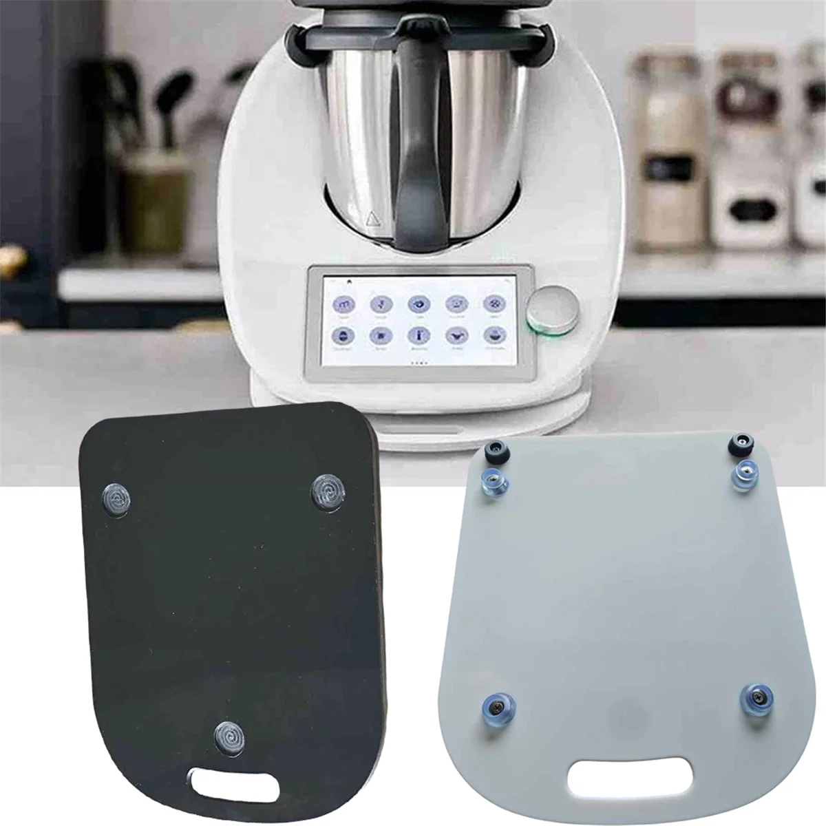 Alfombrilla deslizante para Mezclador para procesador de alimentos TM5 TM6, alfombrilla antideslizante segura, almohadilla deslizante para encimera de cocina
