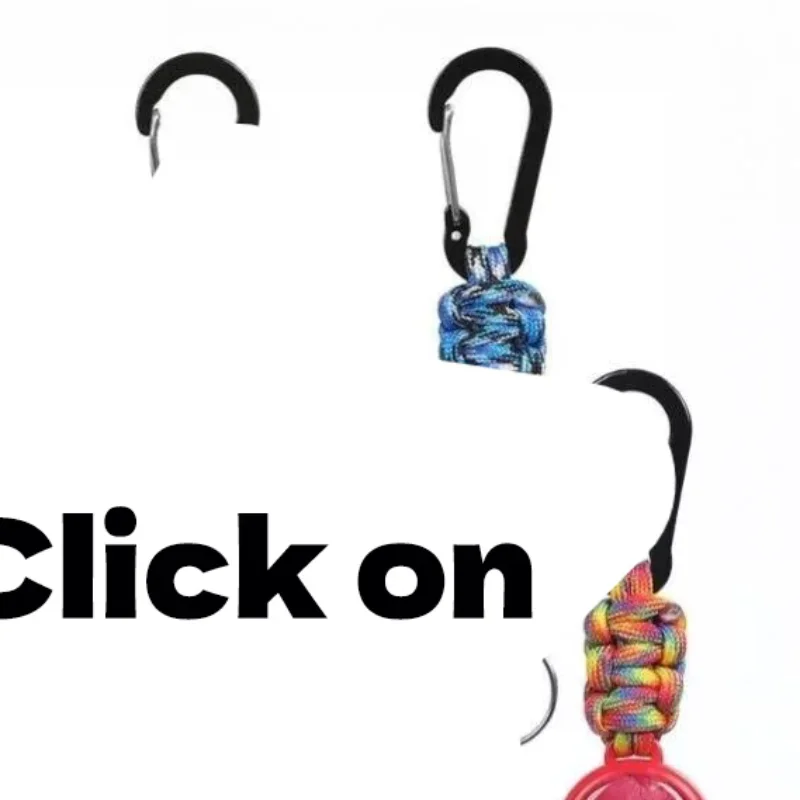 Portable Elastic Badge Reel Retractable Keychain Carabiner Outdoor Telescopic Cord Camping Climbing Anti Loss Lanyard Hook
