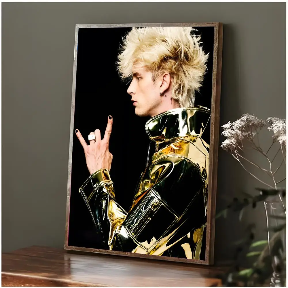 Music Artist Machine Gun Kelly Poster Modern Wall Art Bedroom Living Room Print Unframed