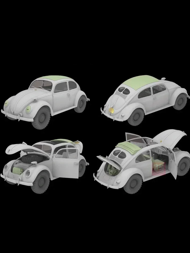 1/35 Ryefield 모델 RM-5113 비틀 유형 87(전체 인테리어 키트 포함) 조립 스케일 diy 장난감 모델 키트