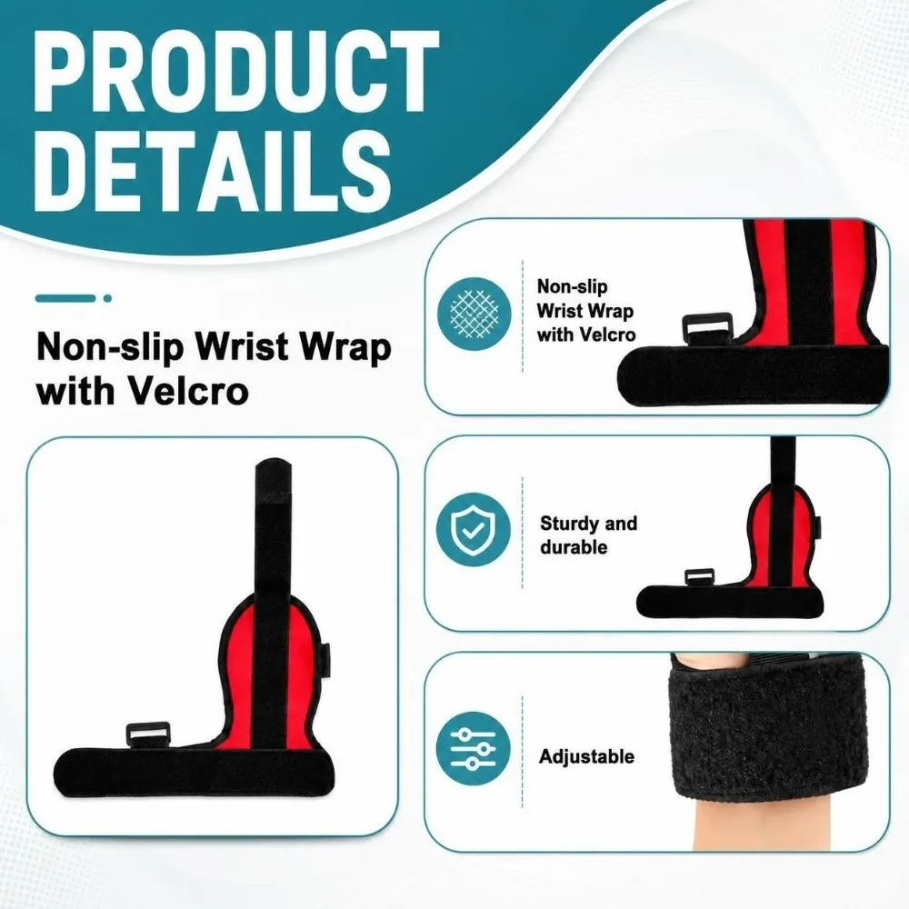 Adjustable Hand Support Glove Breathable Wear-resistant Finger Securing Glove Flexible Lightweight Hand Fixing Strap Daily Use