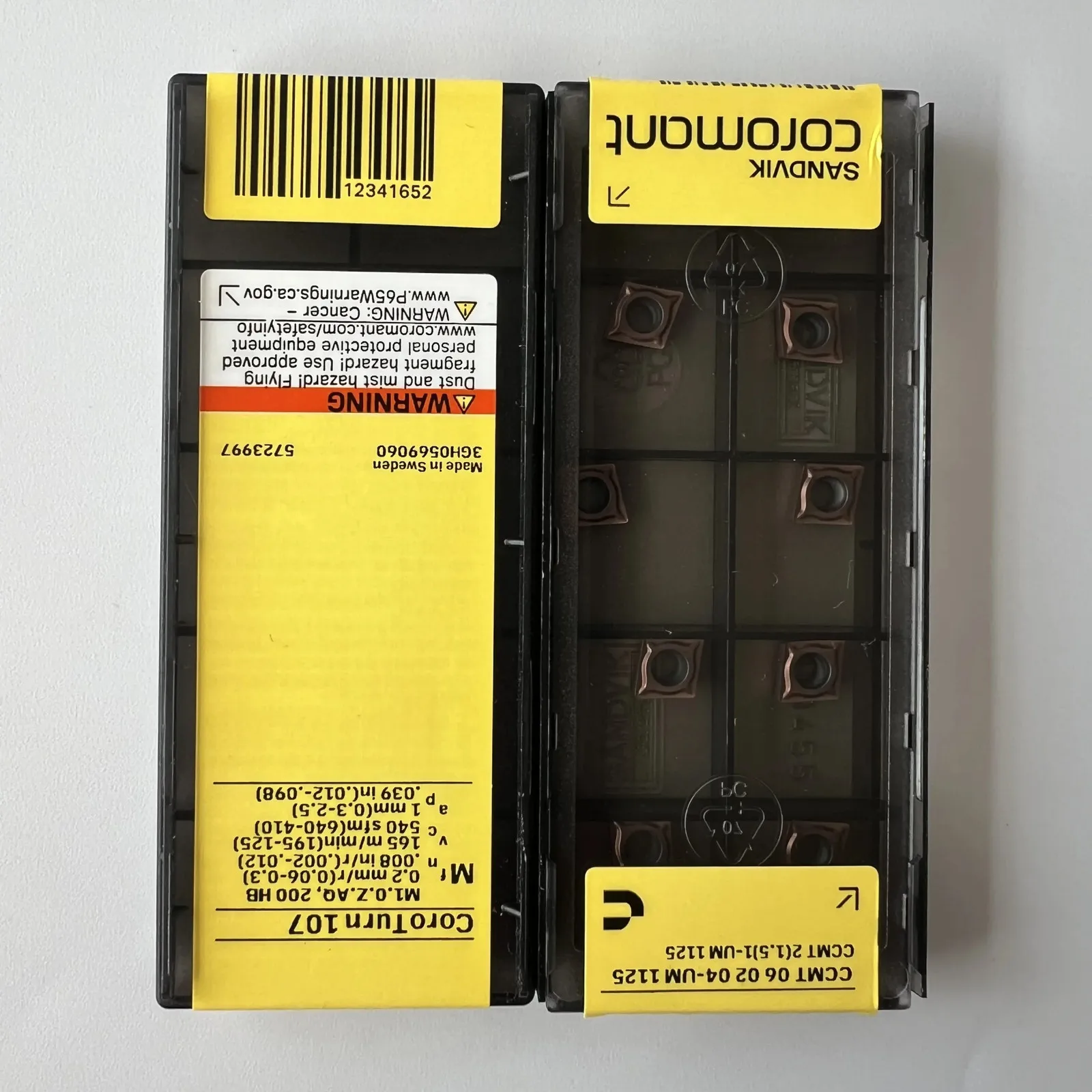 

Original SANDVIK / CCMT060204-UM 1125 / Hard alloy CNC Blade 10 Pcs