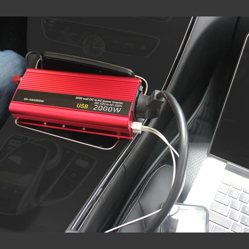 1500W DC 12V To AC 220V Portable Car Power Inverter Charger Converter Adapter Universal Socket Auto Accessories